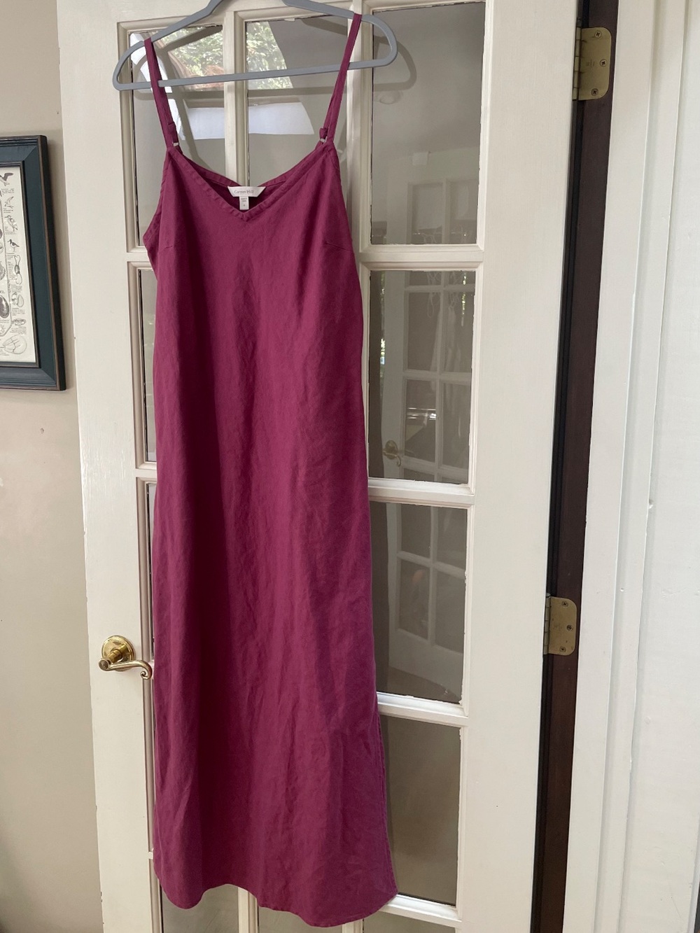 Garnett Hill Easy Linen Slip Dress